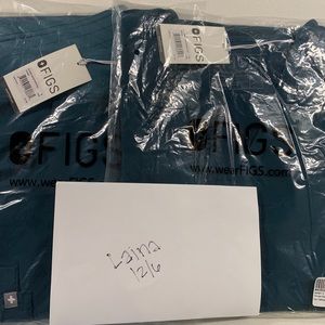 Women’s Figs Catarina XS Top in Caribbean Blue